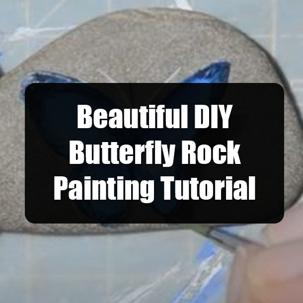 Beautiful DIY Butterfly Rock Painting Tutorial