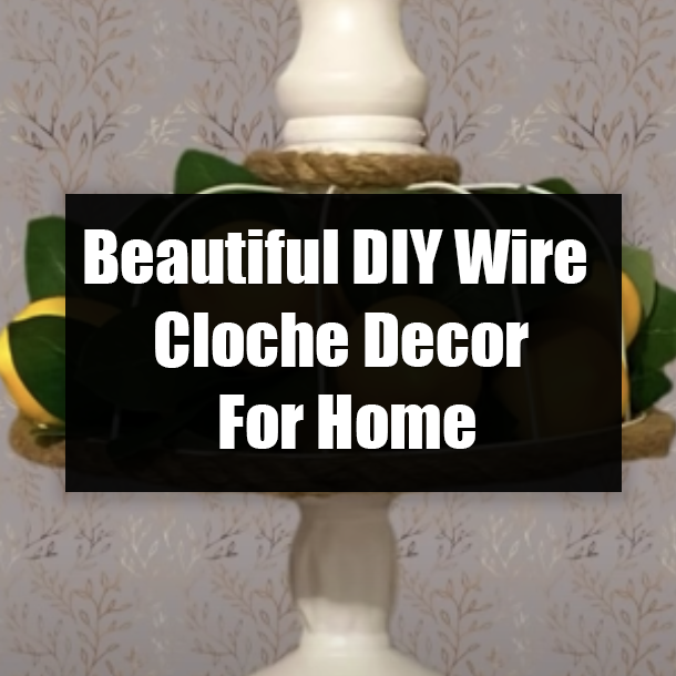 Beautiful DIY Wire Cloche Decor For Home