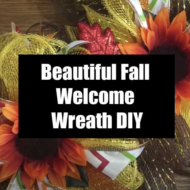Beautiful Fall Welcome Wreath DIY