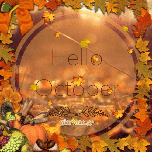 Beautiful Hello October Gifs - picture 10