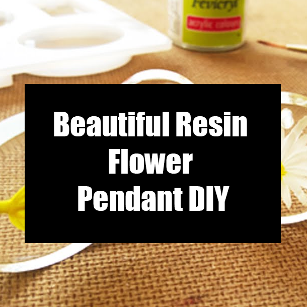 Beautiful Resin Flower Pendant DIY