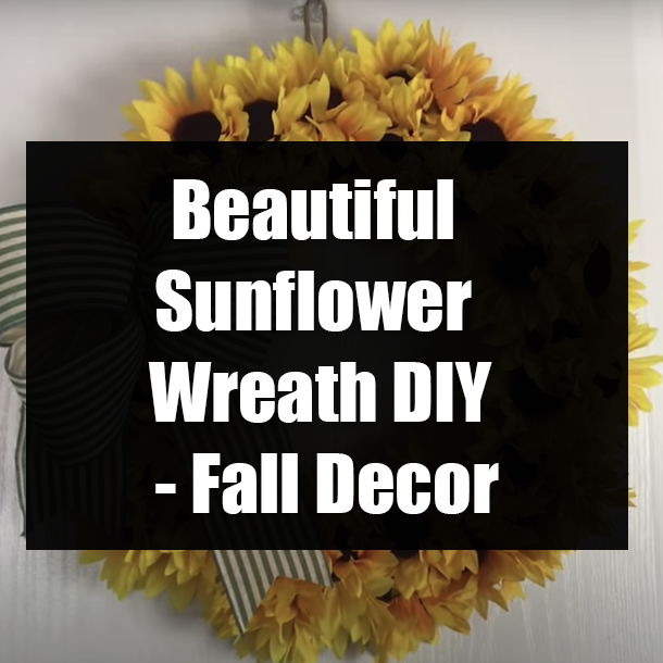 Beautiful Sunflower Wreath DIY - Fall Decor