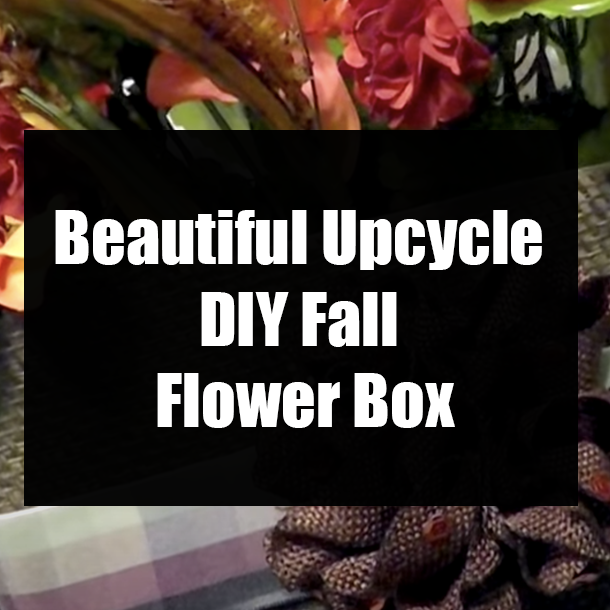 Beautiful Upcycle DIY Fall Flower Box