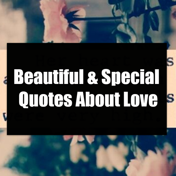 Beautiful & Special Quotes About Love