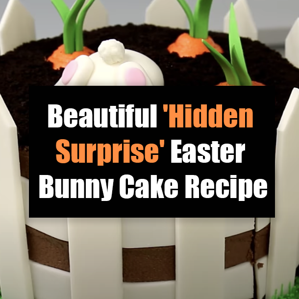 Beautiful 'Hidden Surprise' Easter Bunny Cake Recipe