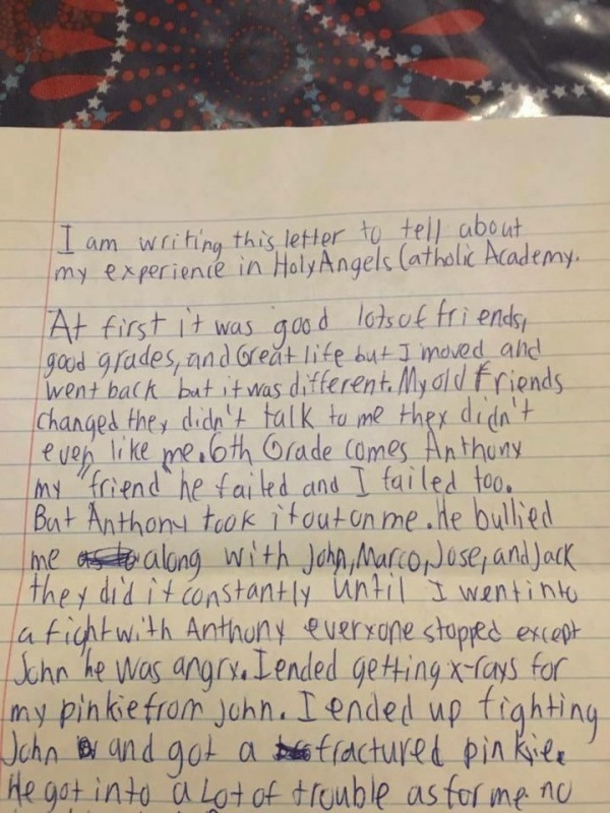 Before he hanged himself, a 13-year-old wrote this letter. His parents only want that his story be told. - picture 3