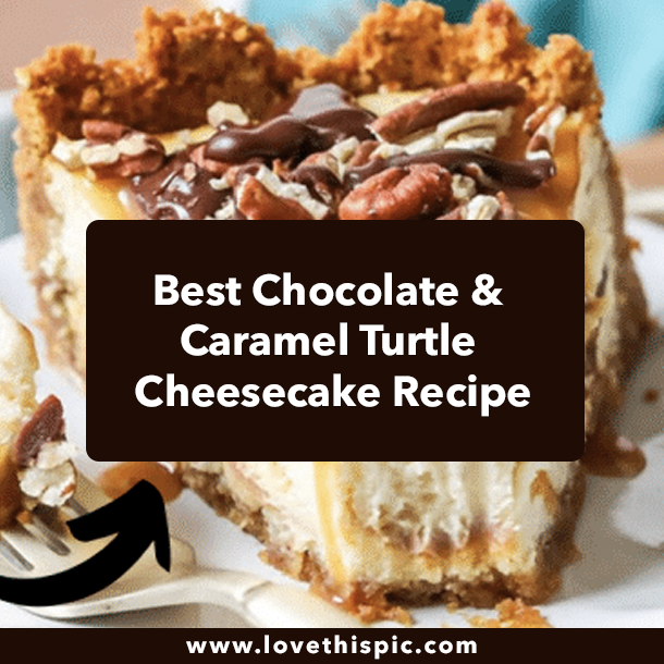 Best Chocolate & Caramel Turtle Cheesecake Recipe