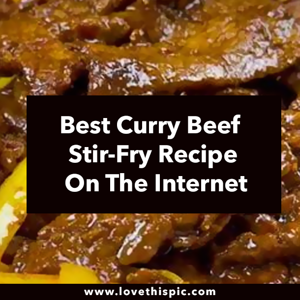 Best Curry Beef Stir-Fry Recipe On The Internet