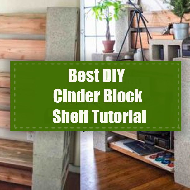 Best DIY Cinder Block Shelf Tutorial