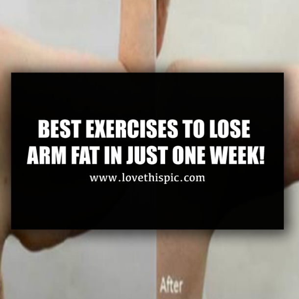 BEST EXERCISES TO LOSE ARM FAT IN JUST ONE WEEK!