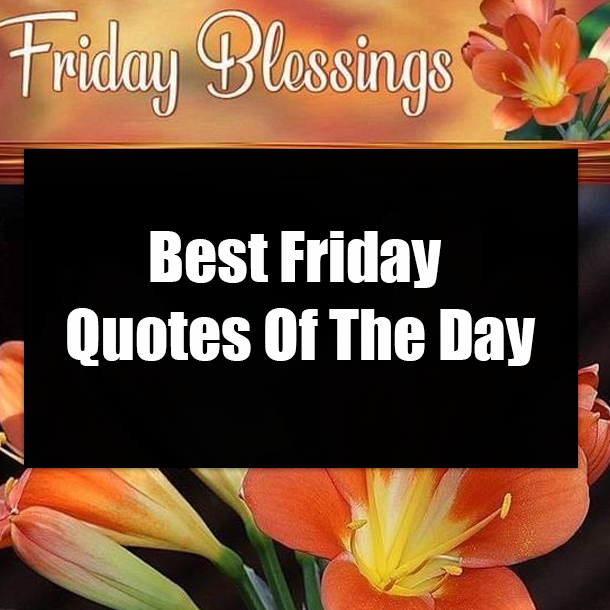 Best Friday Quotes Of The Day
