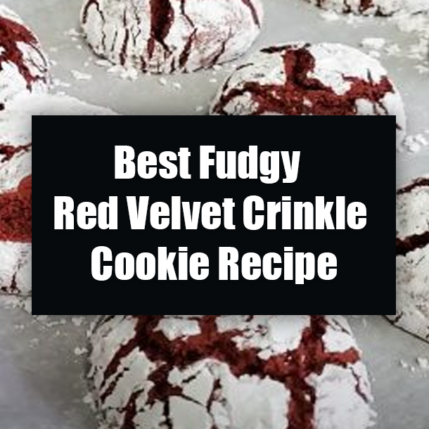 Best Fudgy Red Velvet Crinkle Cookie Recipe
