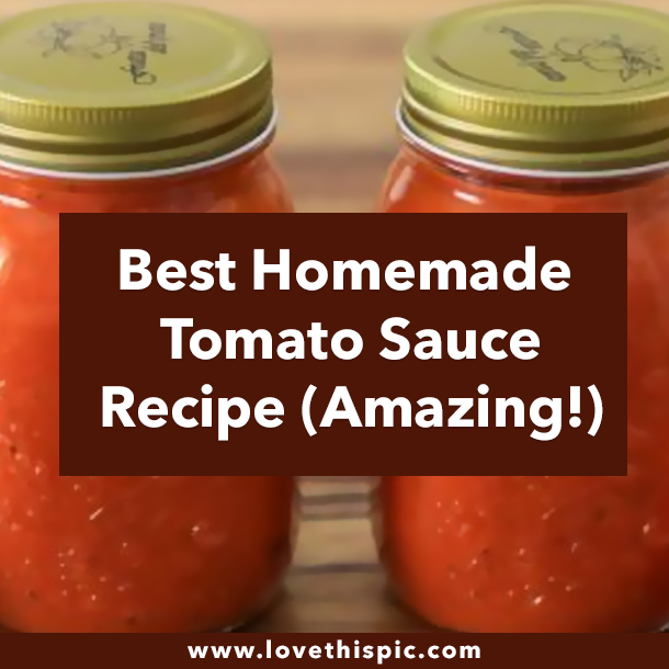 Best Homemade Tomato Sauce Recipe (Amazing!)