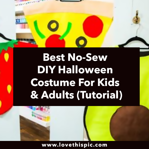 Best No-Sew DIY Halloween Costume For Kids & Adults (Tutorial)
