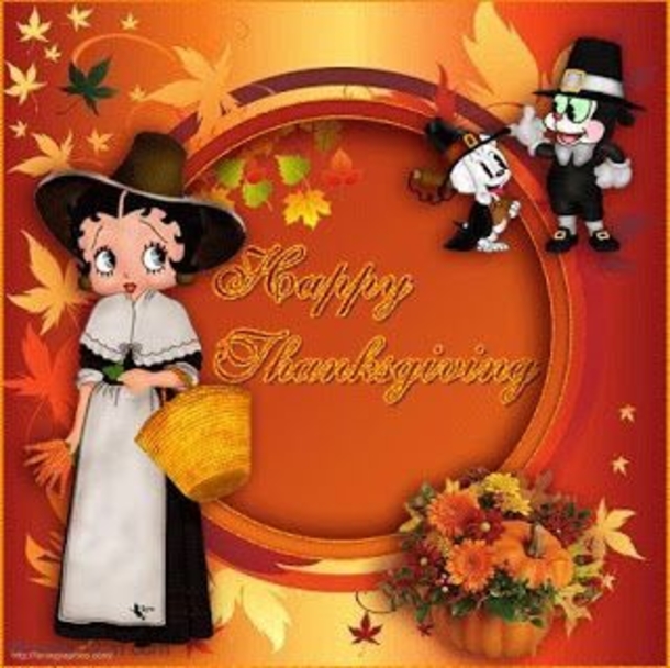 Betty Boop Happy Thanksgiving Quotes, Images And Gifs - picture 11