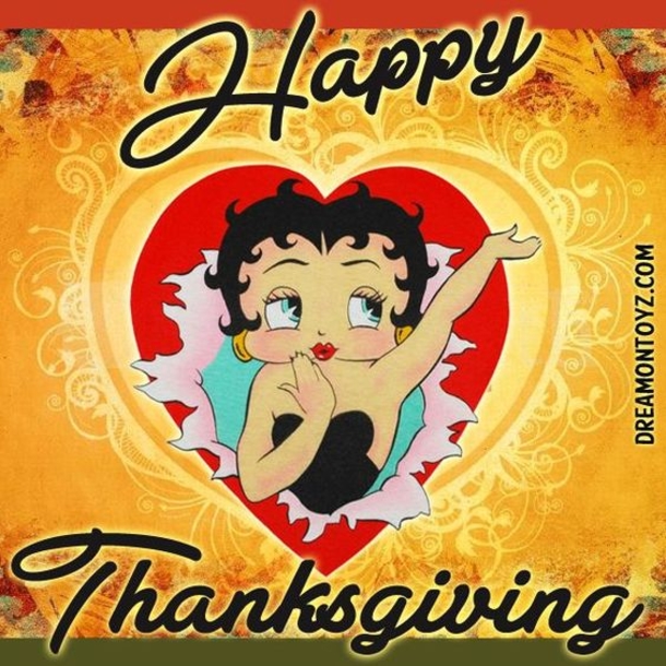 Betty Boop Happy Thanksgiving Quotes, Images And Gifs - picture 2