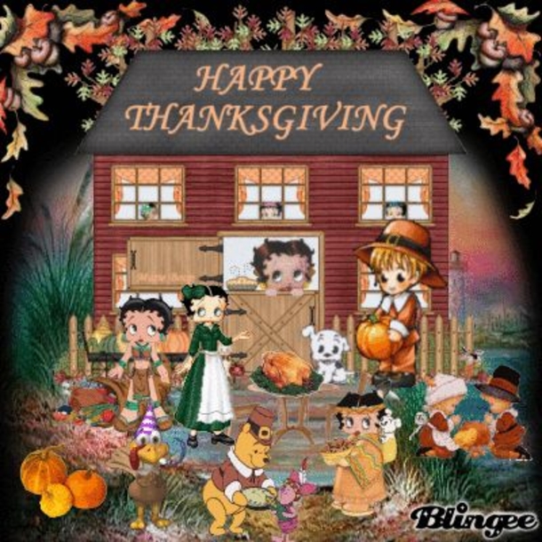 Betty Boop Happy Thanksgiving Quotes, Images And Gifs - picture 9