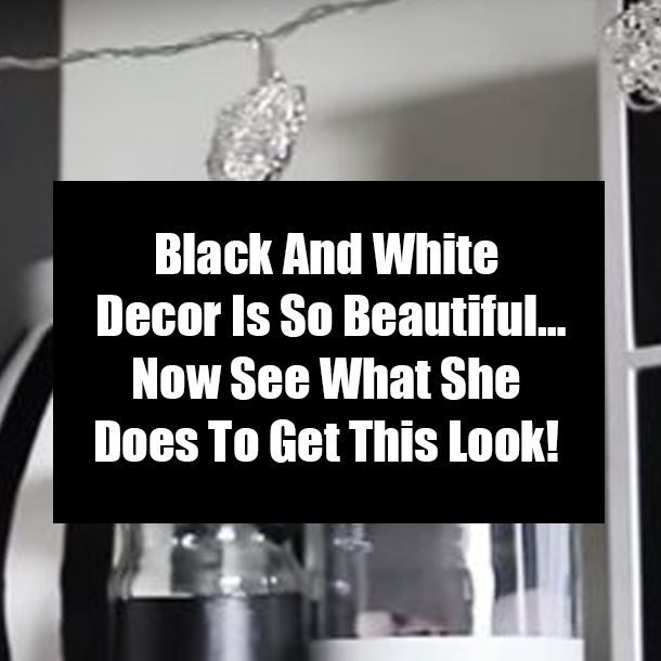 Black And White Decor Is So Beautiful…Now See What She Does To Get This Look!