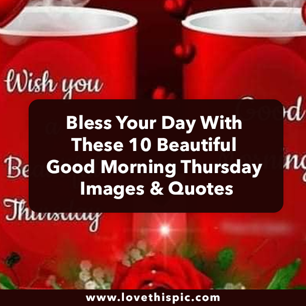 Blessed Your Day With These 10 Beautiful Good Morning Thursday Images & Quotes