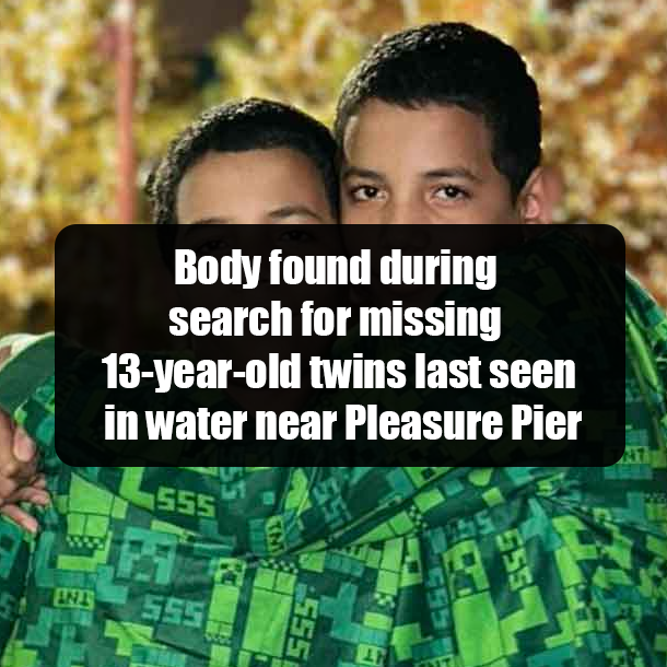 Body found during search for missing 13-year-old twins last seen in water near Pleasure Pier