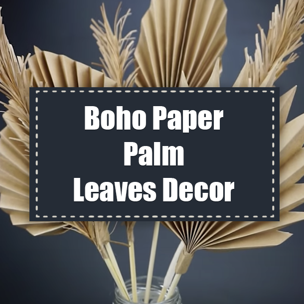 Boho Paper Palm Leaves Decor