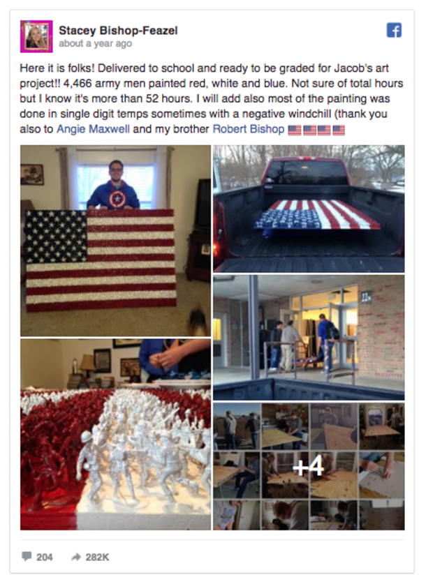 Boy Makes Flag For Class Assignment, Instantly Goes Viral With Troops Because Of One Special Thing - picture 3
