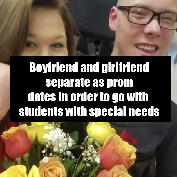 Boyfriend and girlfriend separate as prom dates in order to go with students with special needs