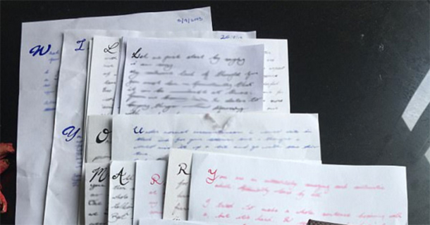 BOYFRIEND SENDS HER LOVE NOTES DURING THEIR RELATIONSHIP. YEARS LATER, SHE DISCOVERS A HIDDEN MESSAGE INSIDE THEM - picture 2