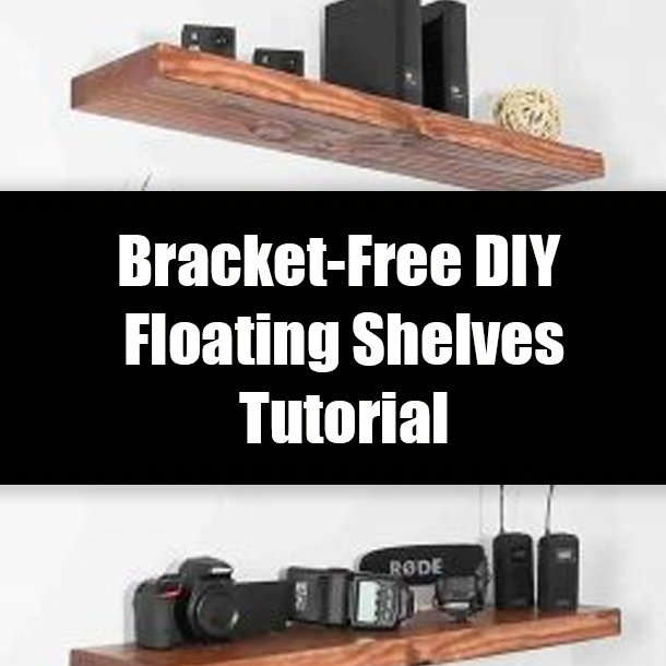 Bracket-Free DIY Floating Shelves Tutorial