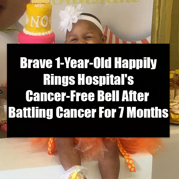 Brave 1-Year-Old Happily Rings Hospital's Cancer-Free Bell After Battling Cancer For 7 Months