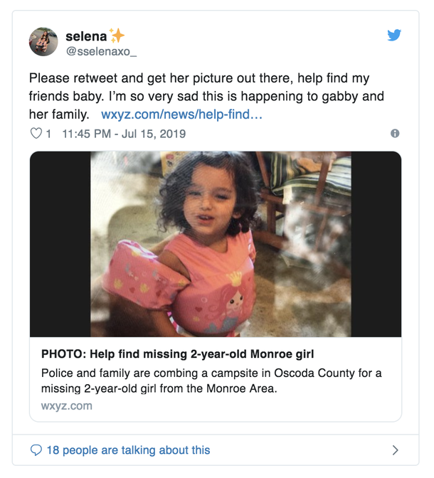 Breaking: Cops Search For 2-Year-Old Who Has Gone Missing From Campsite, Send Prayers - picture 2