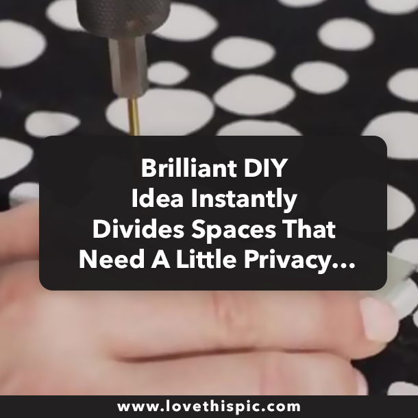 Brilliant DIY Idea Instantly Divides Spaces That Need A Little Privacy…