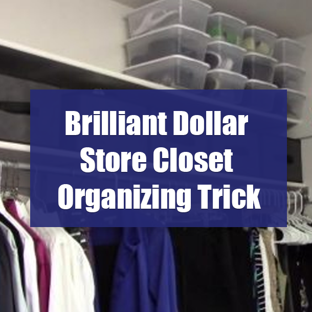 Brilliant Dollar Store Closet Organizing Trick