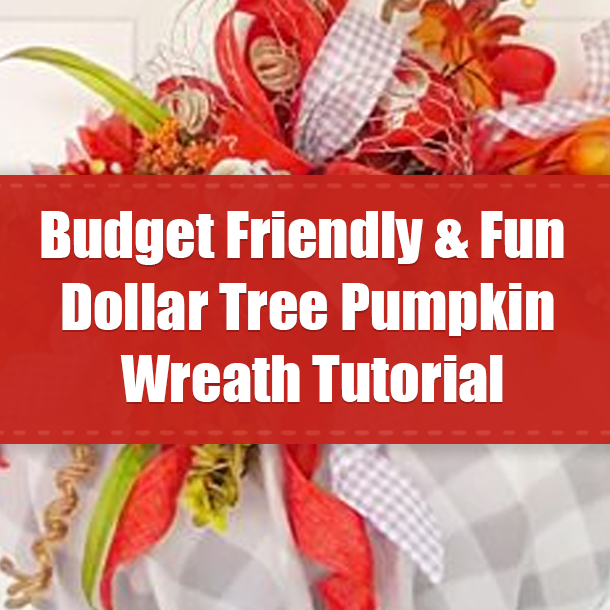 Budget Friendly & Fun Dollar Tree Pumpkin Wreath Tutorial