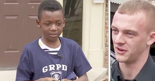 Bullied kid asks cop to come to his birthday party, officer arrives and sees no other guests showed up - picture 2