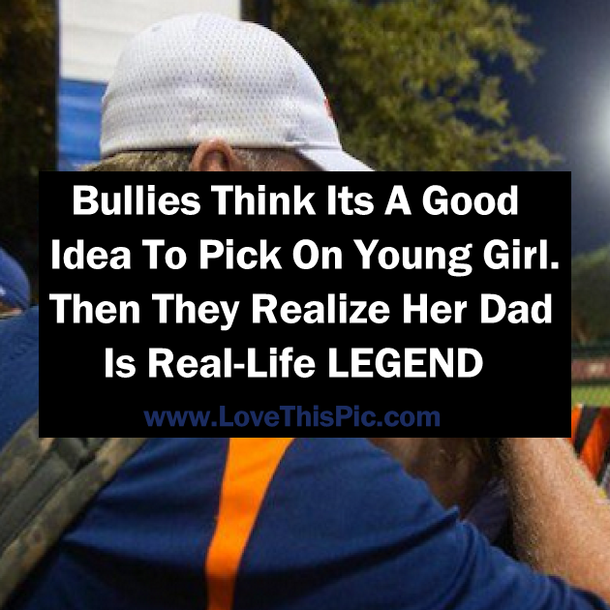 Bullies Think Its A Good Idea To Pick On Young Girl… Then They Realize Her Dad Is Real-Life LEGEND