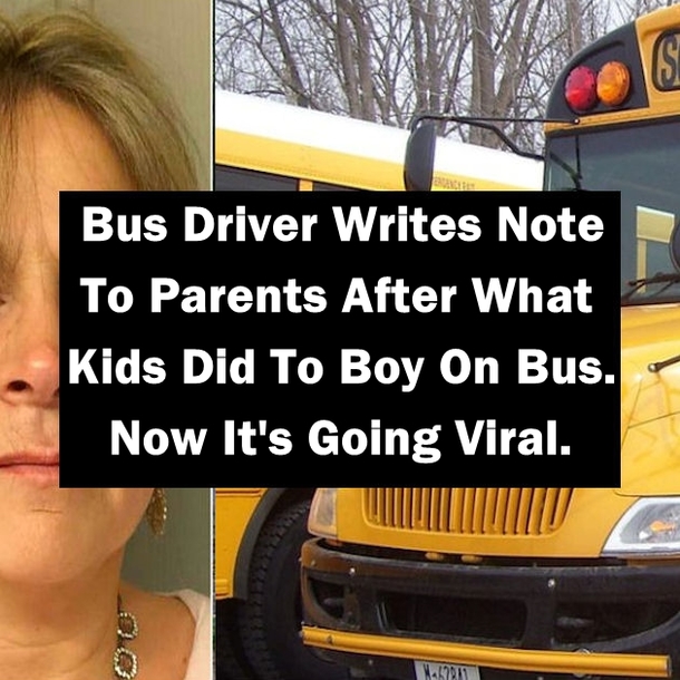 Bus Driver Writes Note To Parents After What Kids Did To Boy On Bus. Now It's Going Viral.