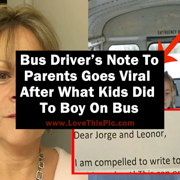 Bus Driver’s Note To Parents Goes Viral After What Kids Did To Boy On Bus