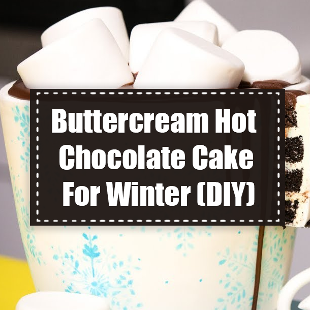 Buttercream Hot Chocolate Cake For Winter (DIY)
