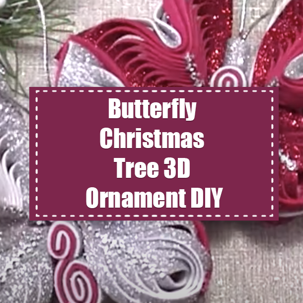 Butterfly Christmas Tree 3D Ornament DIY