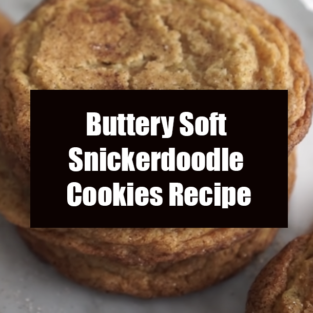 Buttery Soft Snickerdoodle Cookies Recipe