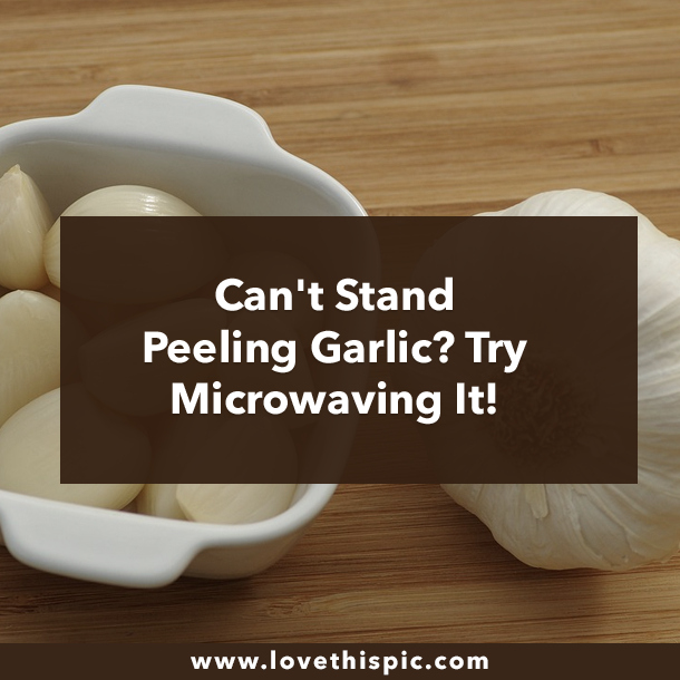 Can't Stand Peeling Garlic? Try Microwaving It!
