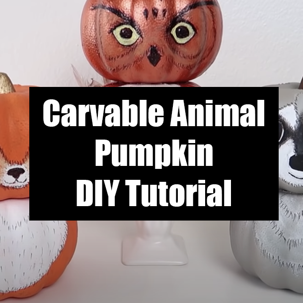 Carvable Animal Pumpkin DIY Tutorial