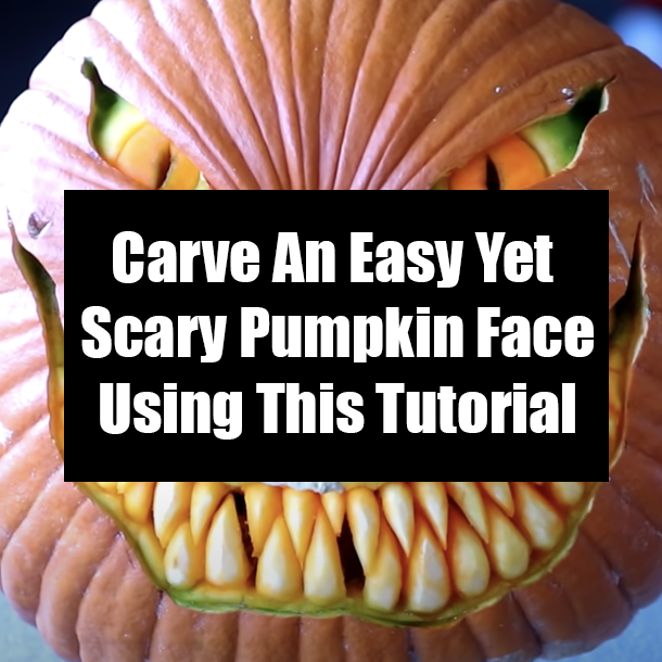 Carve An Easy Yet Scary Pumpkin Face Using This Tutorial