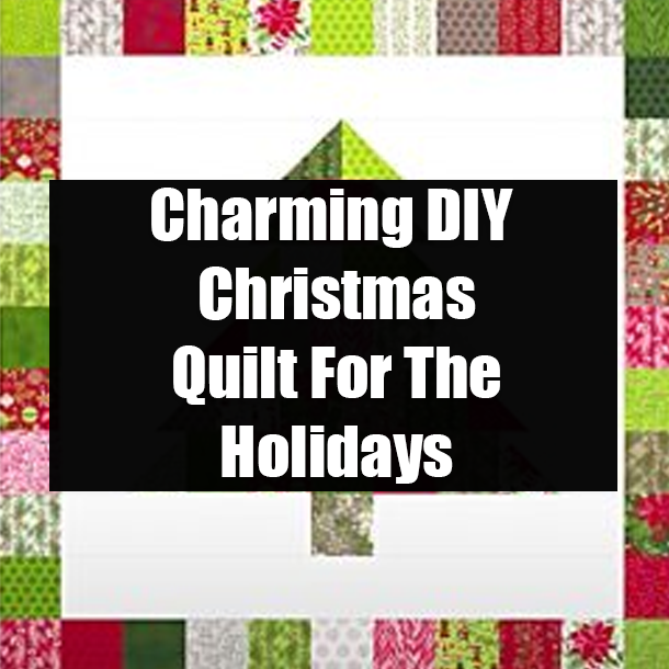 Charming DIY Christmas Quilt For The Holidays