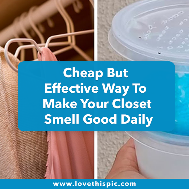 Cheap But Effective Way To Make Your Closet Smell Good Daily