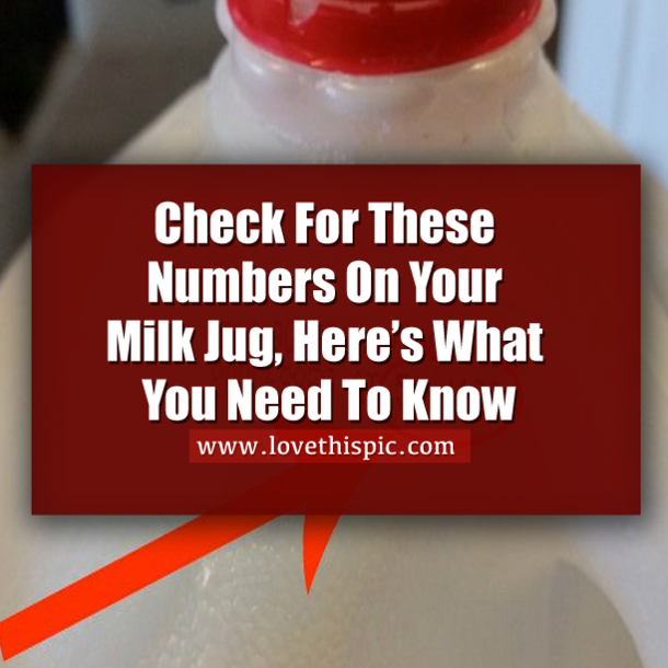 Check For These Numbers On Your Milk Jug, Here’s What You Need To Know