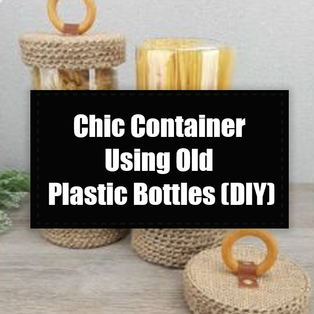 Chic Container Using Old Plastic Bottles (DIY)