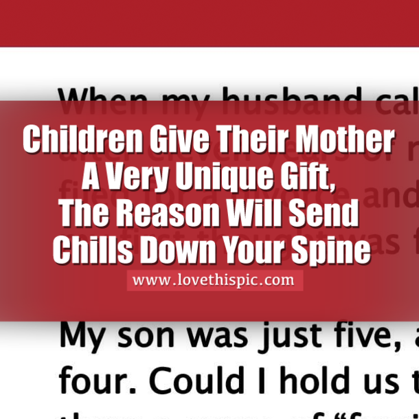 Children Give Their Single Mother A Very Unique Gift, The Reason Why? WOW! Chills...