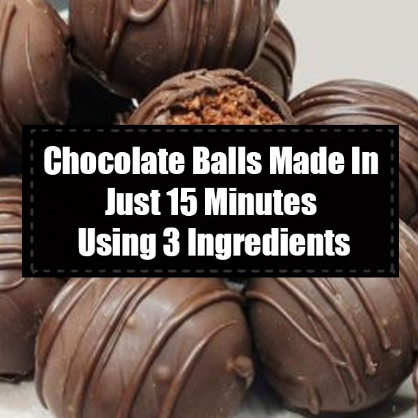 Chocolate Balls Made In Just 15 Minutes Using 3 Ingredients